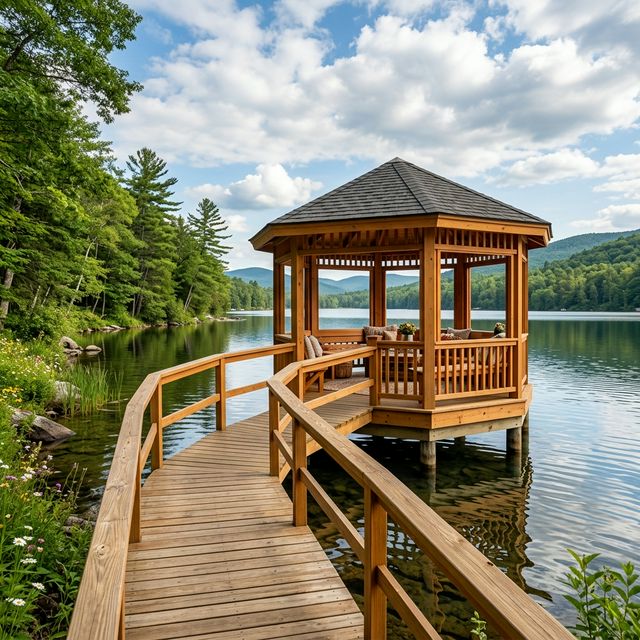 Отдых в беседке на воде