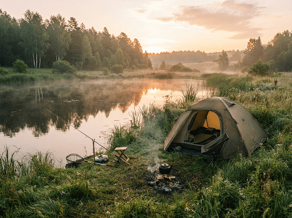 Отдых с палаткой у воды